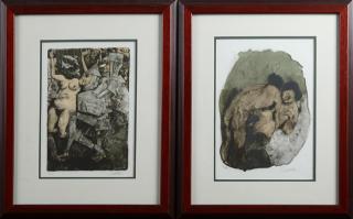 Appraisal: Federico Castellon - Spain Erotica lithograph and It was a