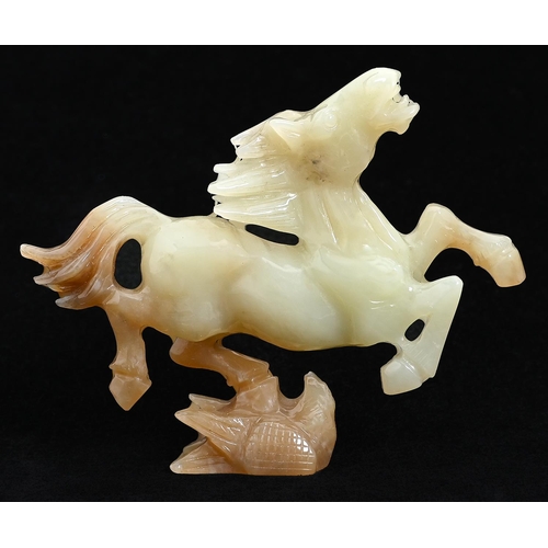 Appraisal: A Chinese jade carving of The Flying Horse of Gansu