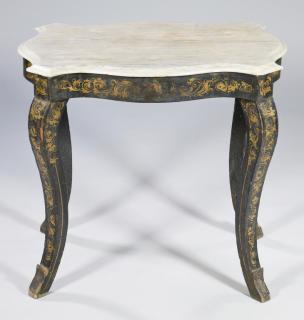 Appraisal: th c Continental Painted Classical Table Continental painted classical table