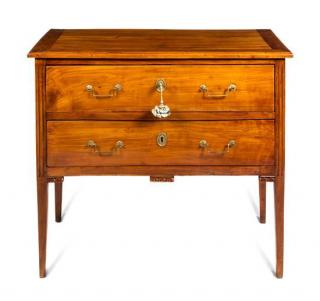 Appraisal: A Directoire Fruitwood Commode late th century having a rectangular