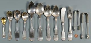 Appraisal: pcs assorted Memphis coin silver flatware pieces assorted Memphis related