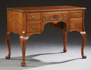 Appraisal: Queen Anne Style Mahogany Lowboy th c the ste Queen