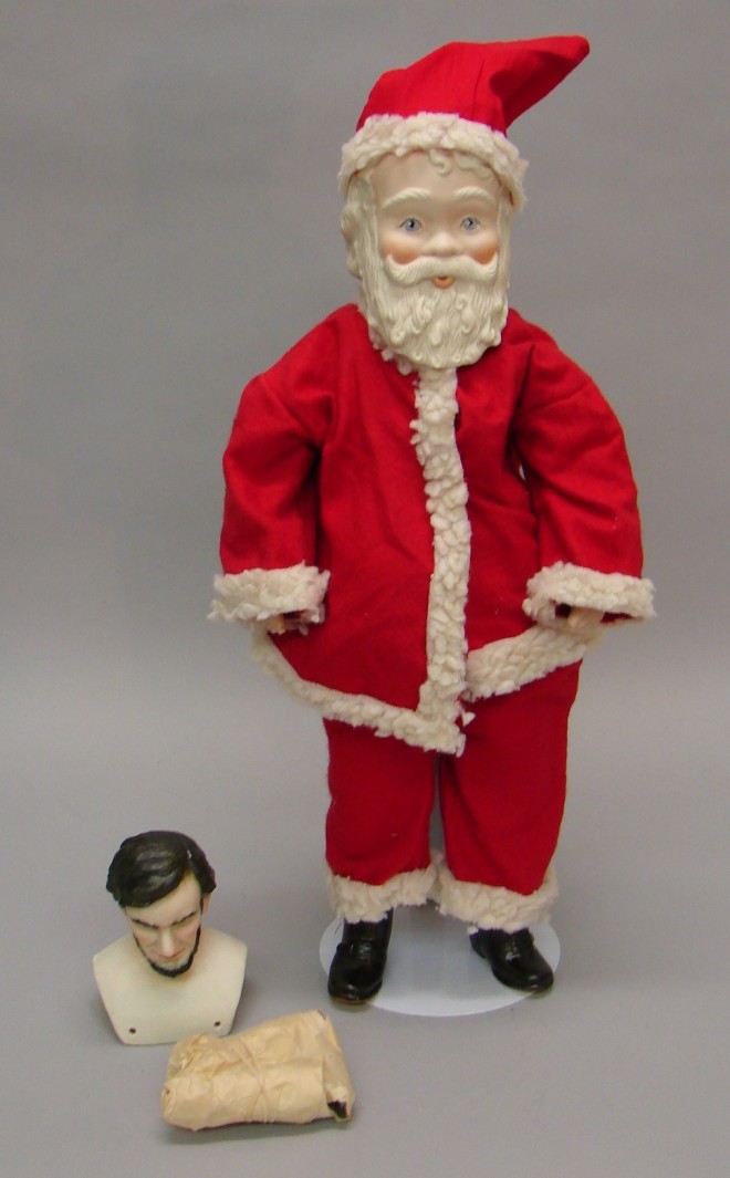 Appraisal: Lot Santa by Mary Brouse of Reading PA Porcelain shoulderhead