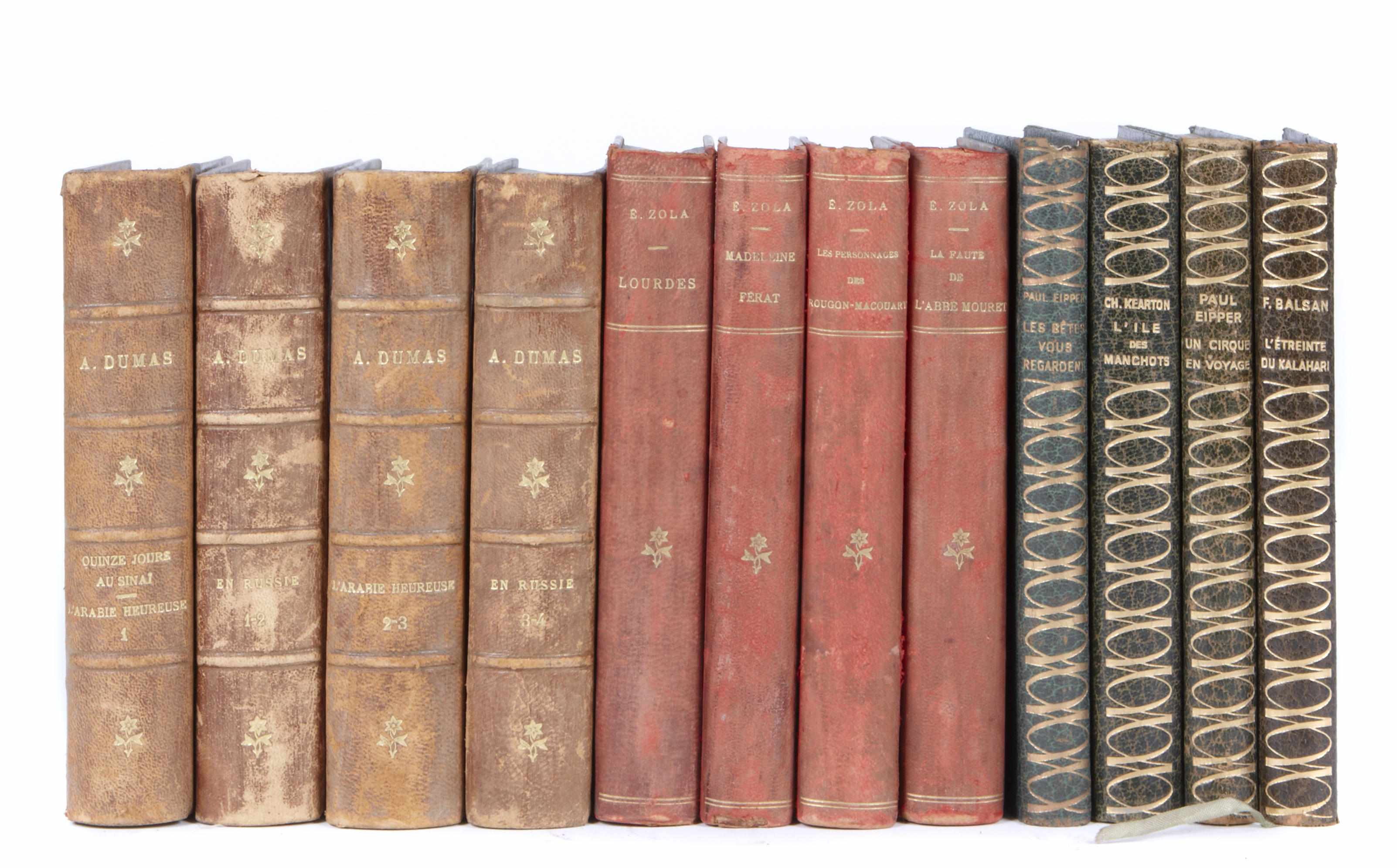 Appraisal: TH AND TH CENTURY FRENCH BINDINGS volumes vo calf and