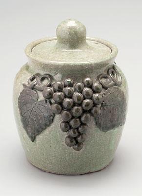 Appraisal: Arie Meaders stoneware lidded jar - Macon County North Carolina