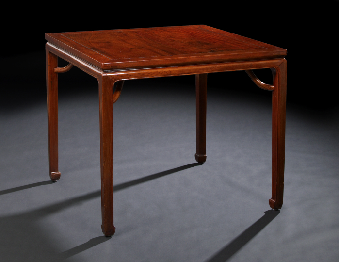 Appraisal: Rare Chinese Rosewood Hung-Mu Gaming Table first half th century