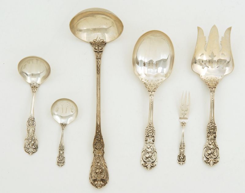 Appraisal: SIX REED BARTON STERLING SILVER SERVING PIECES In the Francis