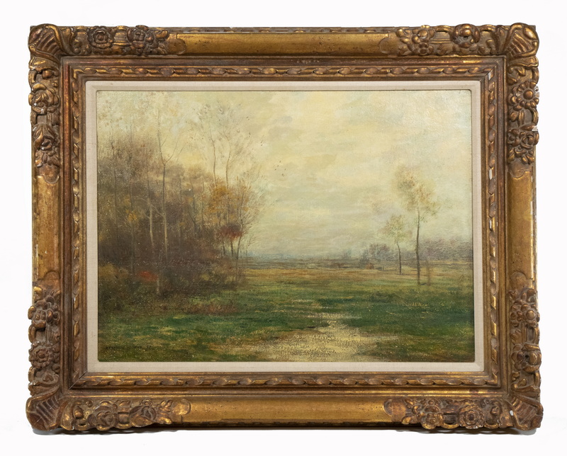 Appraisal: JOHN FRANCIS MURPHY NY IL - Birch Fringed Pasture tonalist