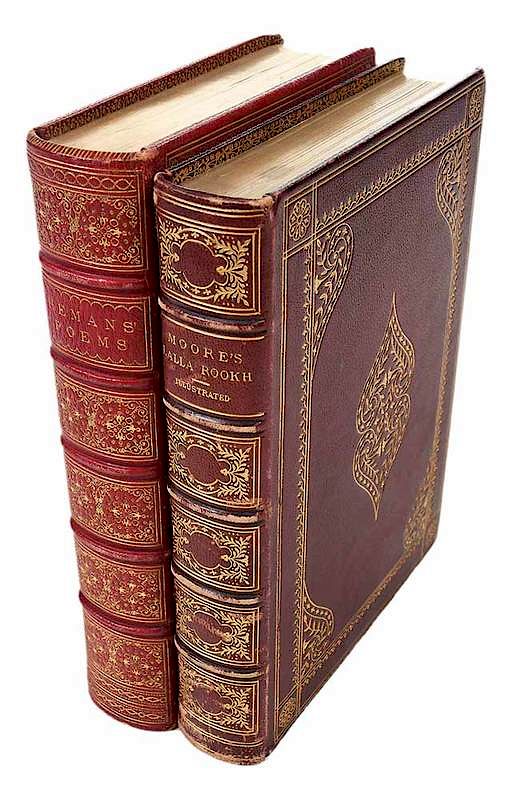 Appraisal: Two Fore-Edge Painting Books Lalla Rookh An Oriental Romance by