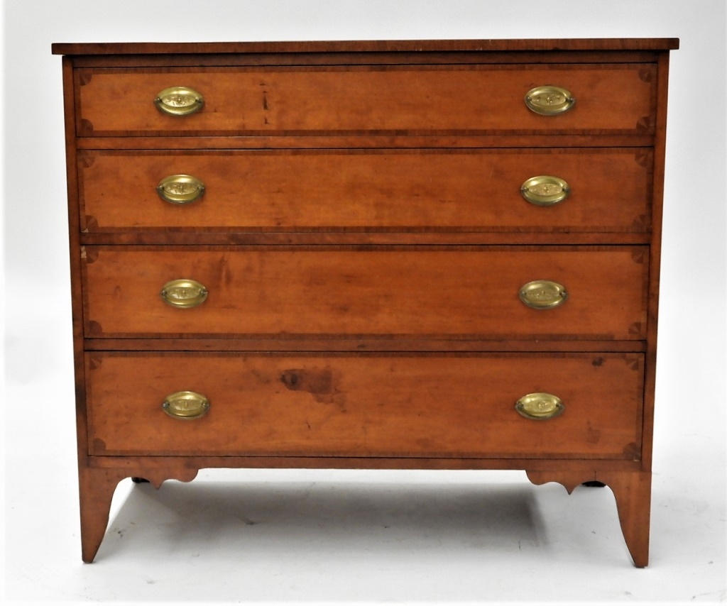 Appraisal: FINE NEW ENGLAND SHERATON GRADUATED DRAWER CHEST United States C