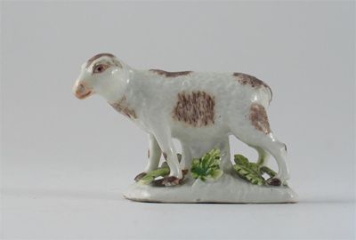 Appraisal: A Meissen model of a sheep standing four square on