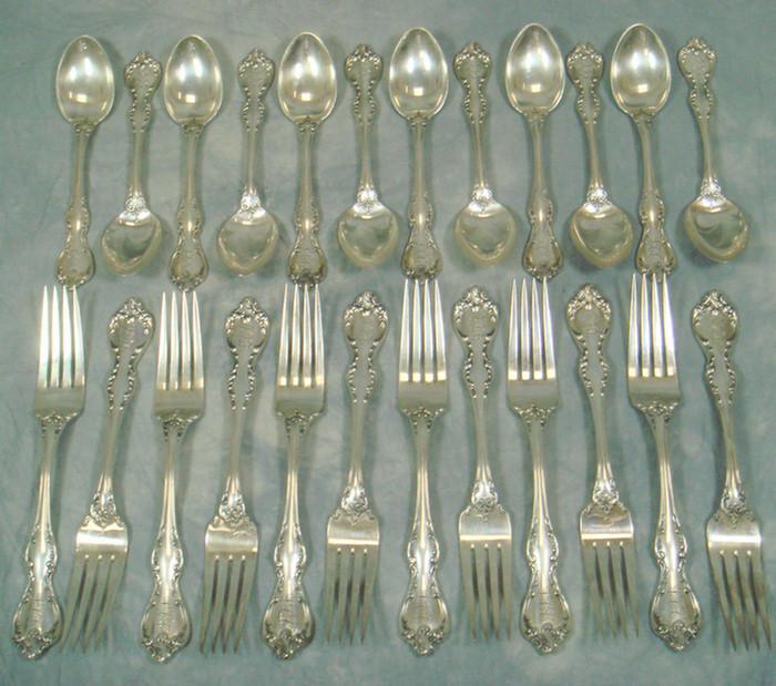 Appraisal: pcs Towle DeBussy sterling silver flatware c o each dinner