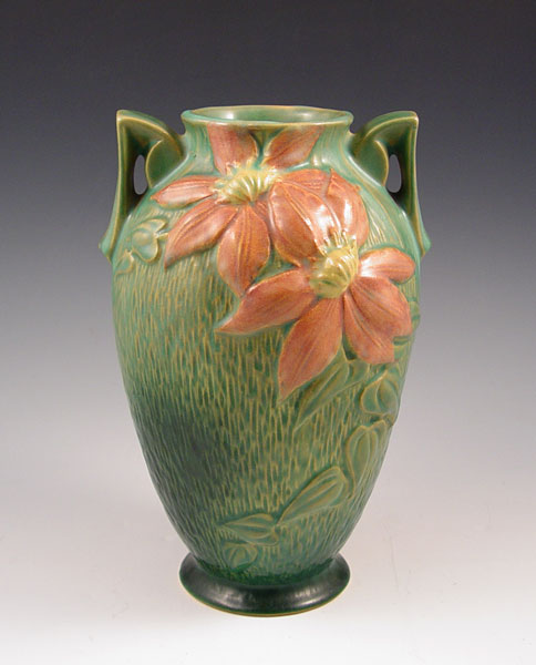 Appraisal: ROSEVILLE CLEMATIS VASE - ''