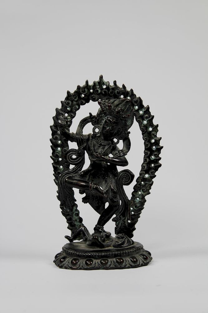 Appraisal: Antique Bronze Dakini in Vajra Dance Pose Antique Bronze Dakini