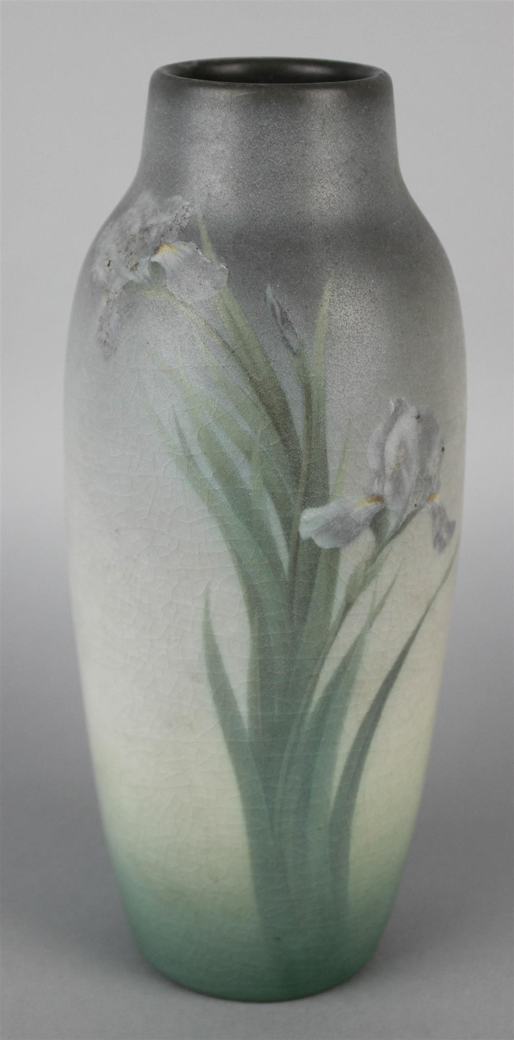 Appraisal: ROOKWOOD VELLUM GLAZE 'IRIS' VASE impressed date code for E