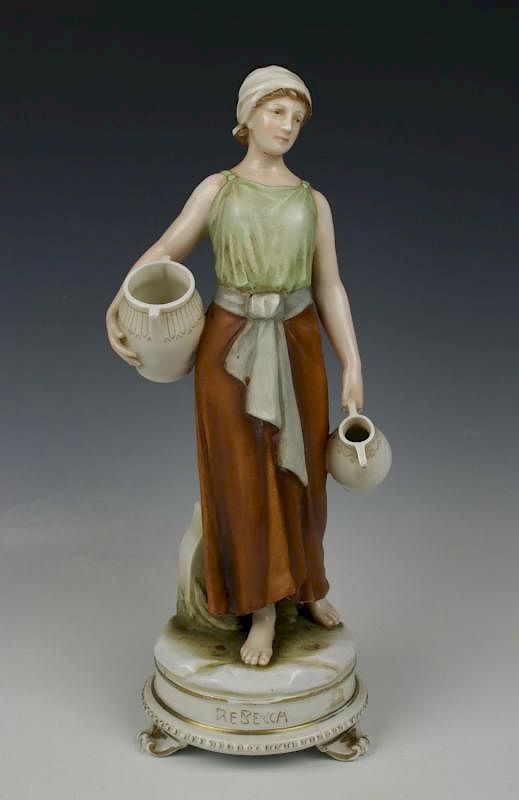 Appraisal: Early Karl Ens figurine Rebecca at the Well MANUFACTURE Dresden