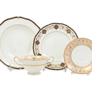 Appraisal: A Group of Wedgwood Porcelain Dinner Articles comprising soup plates