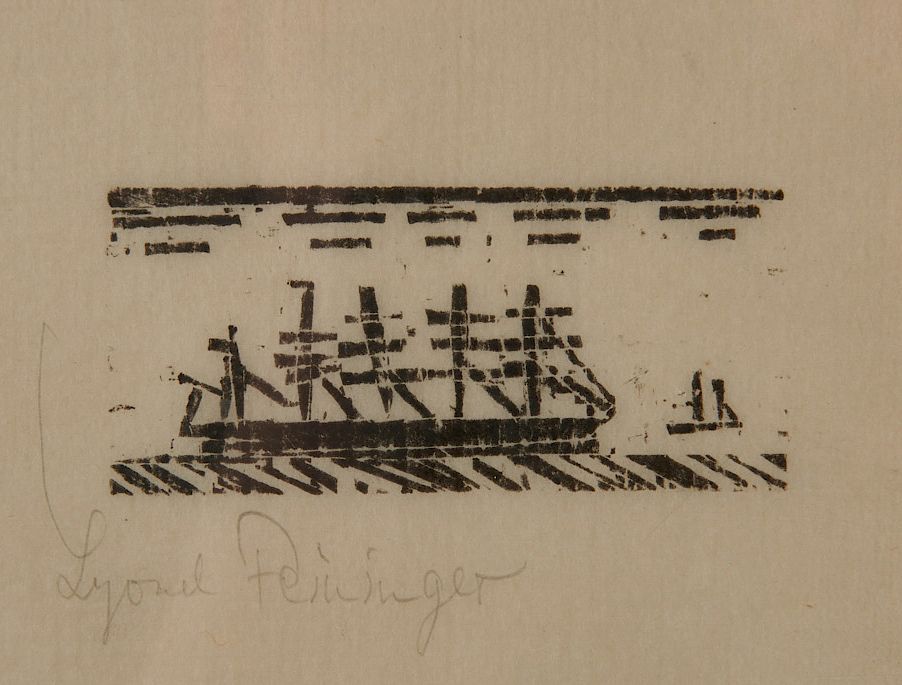 Appraisal: LYONEL FEININGER American German - F nfmastiges Rahschiff Five-Masted Square