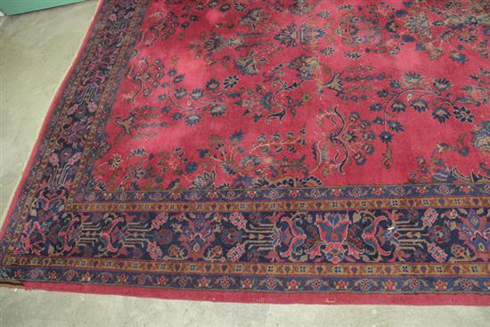 Appraisal: PERSIAN RUG th century Kashan with scattered floral sprays on