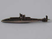 Appraisal: A submarine brooch marked sterling silver maker F H M