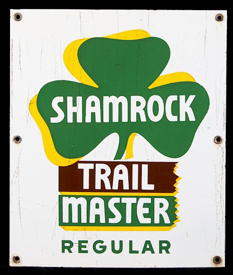 Appraisal: Shamrock Trail Master Gasoline Advertising Sign Included in this lot