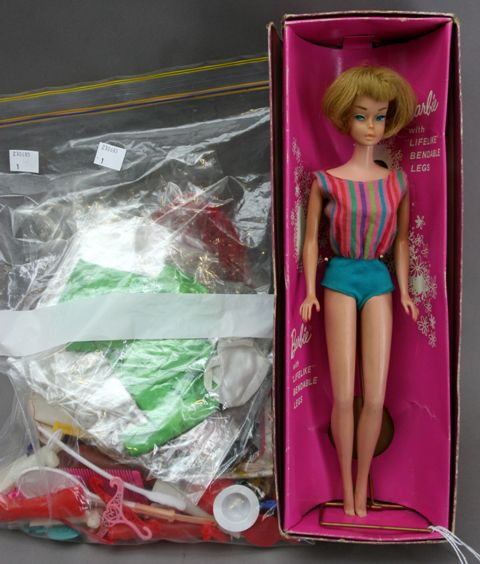 Appraisal: A Barbie with bendable legs with ash blonde hair and