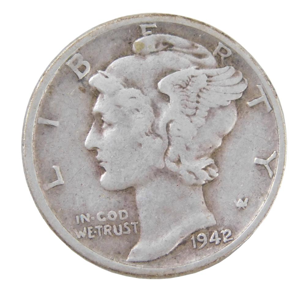 Appraisal: COINS Mercury Dime Overdate Fine NOTE ACCORDING TO THE STATE