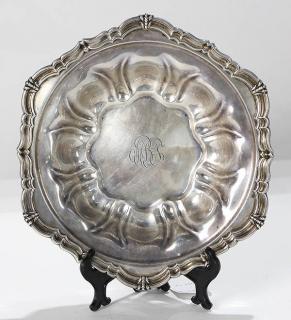 Appraisal: Meriden-Brittania Company sterling silver bowl having a stylized shaped border