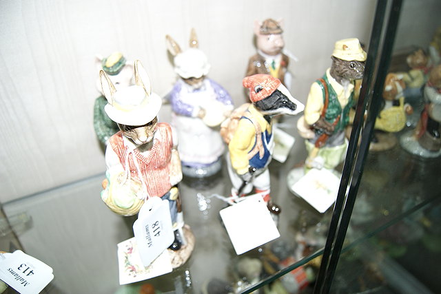 Appraisal: A COLLECTION OF SIX BESWICK COUNTRY FOLK PORCELAIN MODELS with