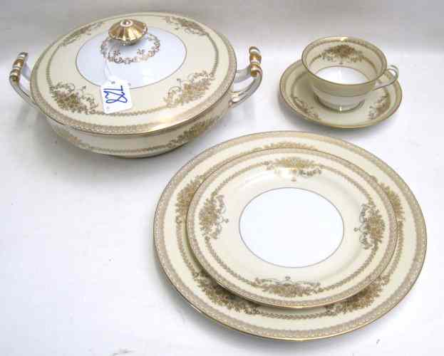 Appraisal: PIECE NORITAKE CHINA SET in the ''Cherita'' pattern comprised of