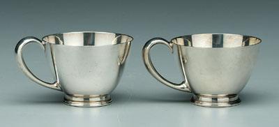 Appraisal: Twelve sterling footed cups round with tapering sides C handles