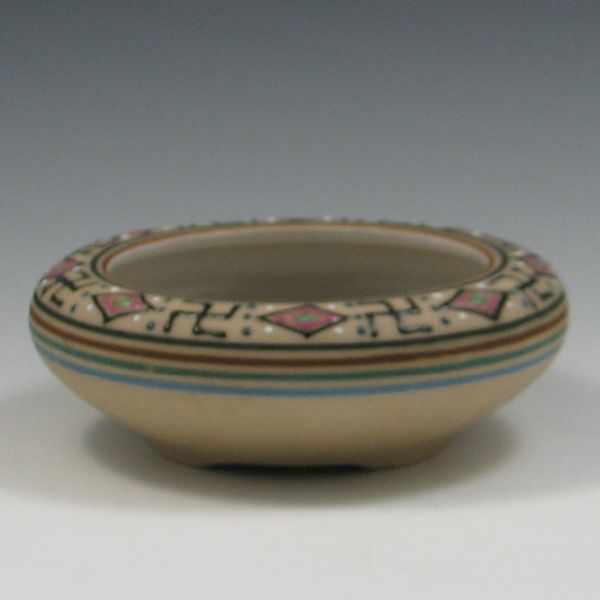 Appraisal: Brush McCoy Zuniart Bowl marked die impressed very tiny glaze