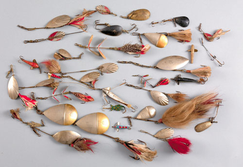 Appraisal: Large group of spinner baits early mid th c most