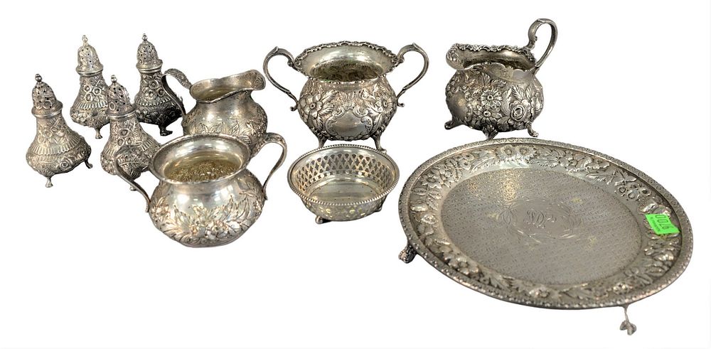 Appraisal: Sterling Silver Lot to include two repousse sugars and creamers