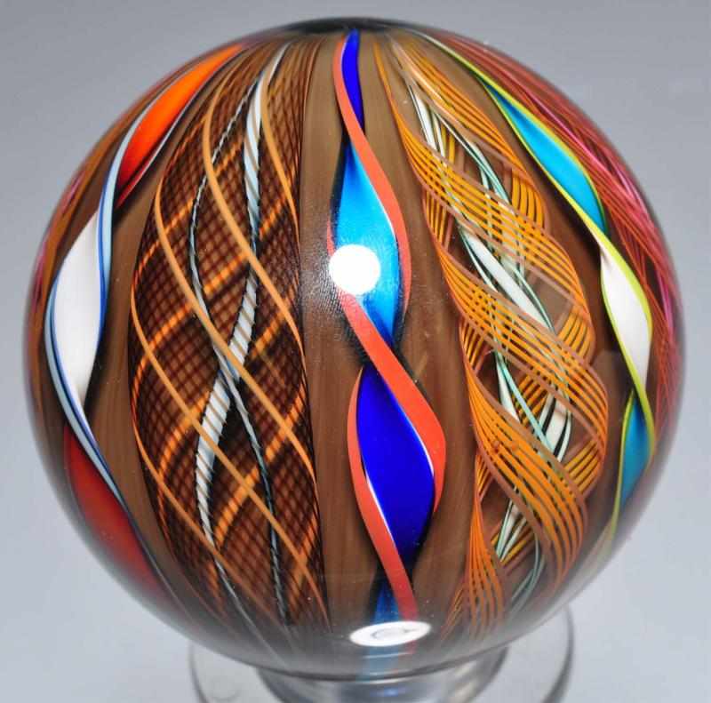 Appraisal: Mark Matthews Marble Description Clown Murano Signed Matthews True perfection