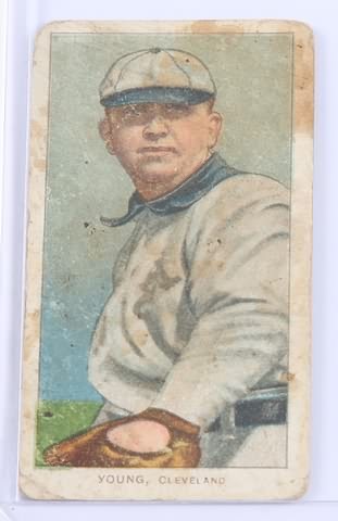 Appraisal: T- baseball card of Young Cleveland some staining to front