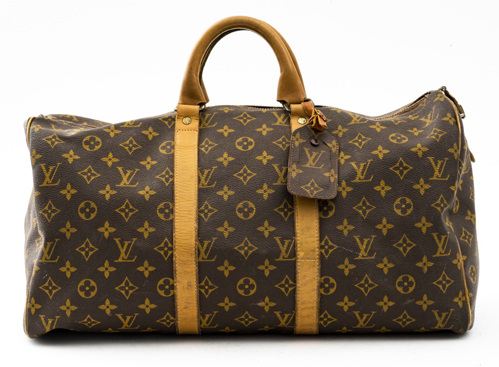 Appraisal: LOUIS VUITTON MONOGRAM KEEPALL BAG Louis Vuitton Monogram keepall bag