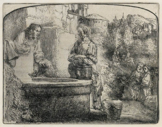 Appraisal: REMBRANDT VAN RIJN Christ and the Woman of Samaria An