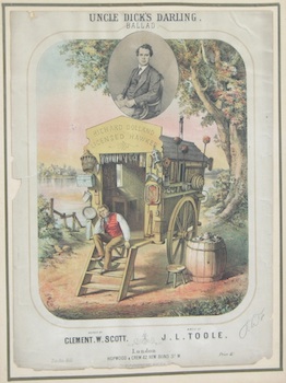 Appraisal: A Framed Sheet Music Cover From the Victorian Era A