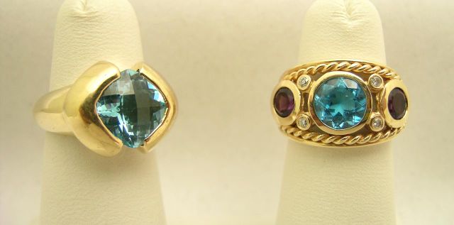 Appraisal: Two Lady's K Yellow Gold Rings Including K Yellow Gold