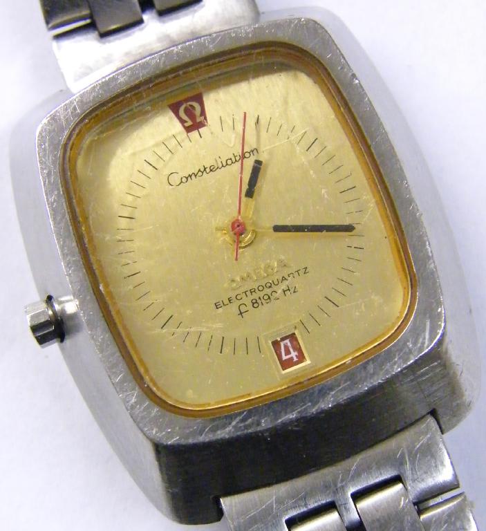 Appraisal: Omega Constellation Electroquartz f Hz stainless steel gentleman's wristwatch the