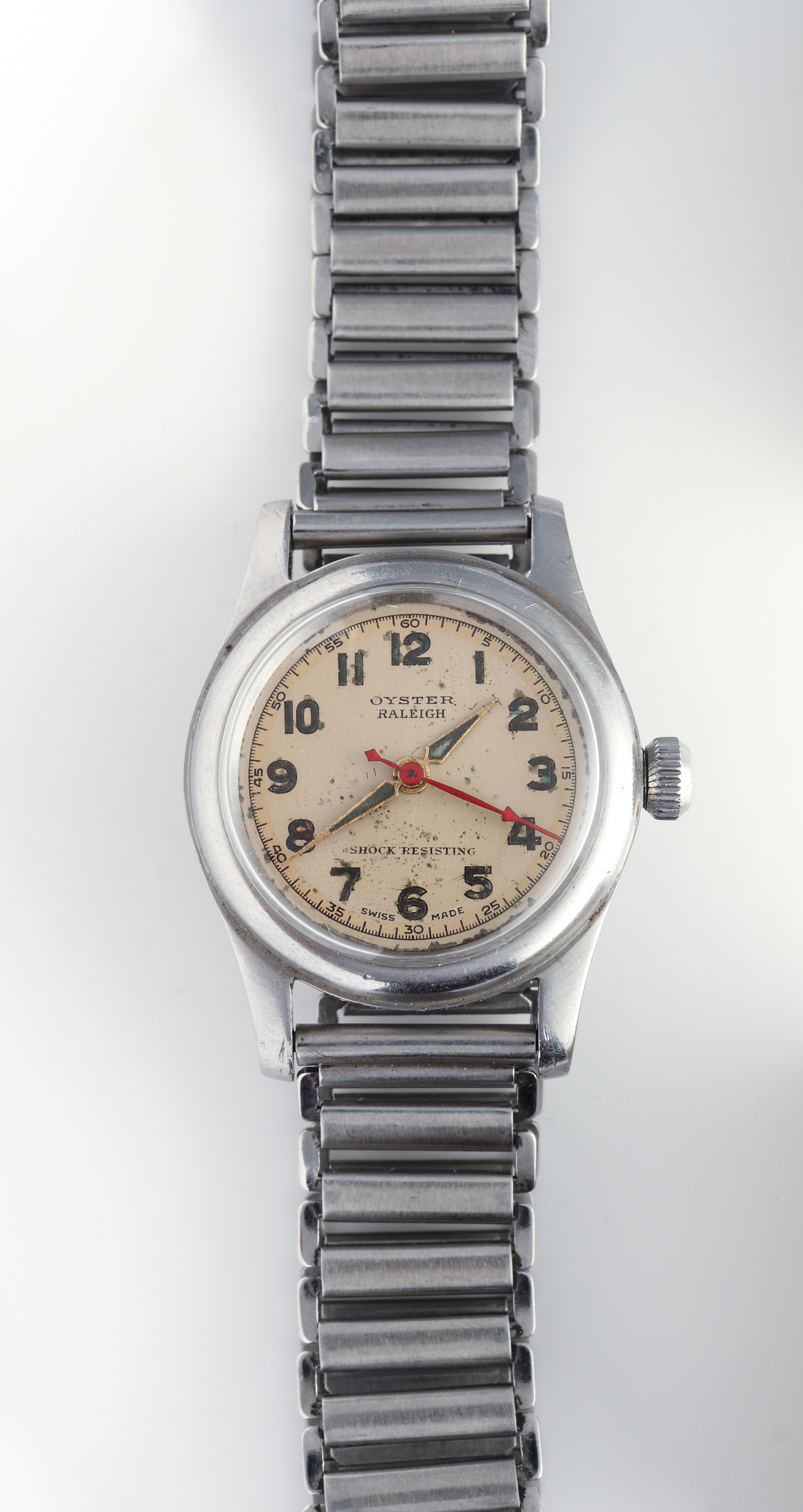 Appraisal: 'S ROLEX OYSTER RALEIGH STAINLESS STEEL WATCH Vintage circa 's