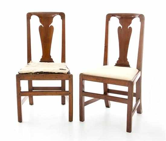 Appraisal: Pair Chippendale walnut side chairs possibly Virginia or North Carolina