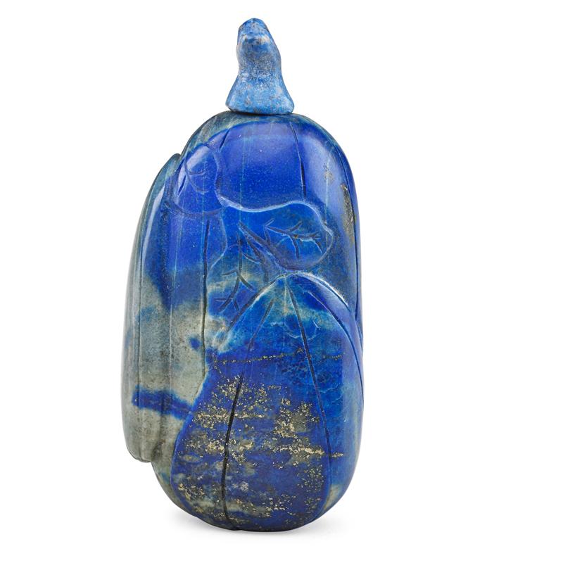 Appraisal: CHINESE LAPIS SNUFF BOTTLE Condition Report