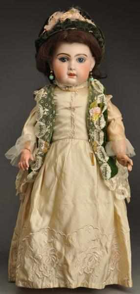 Appraisal: Pretty Jumeau Child Doll French bisque socket head hairline on