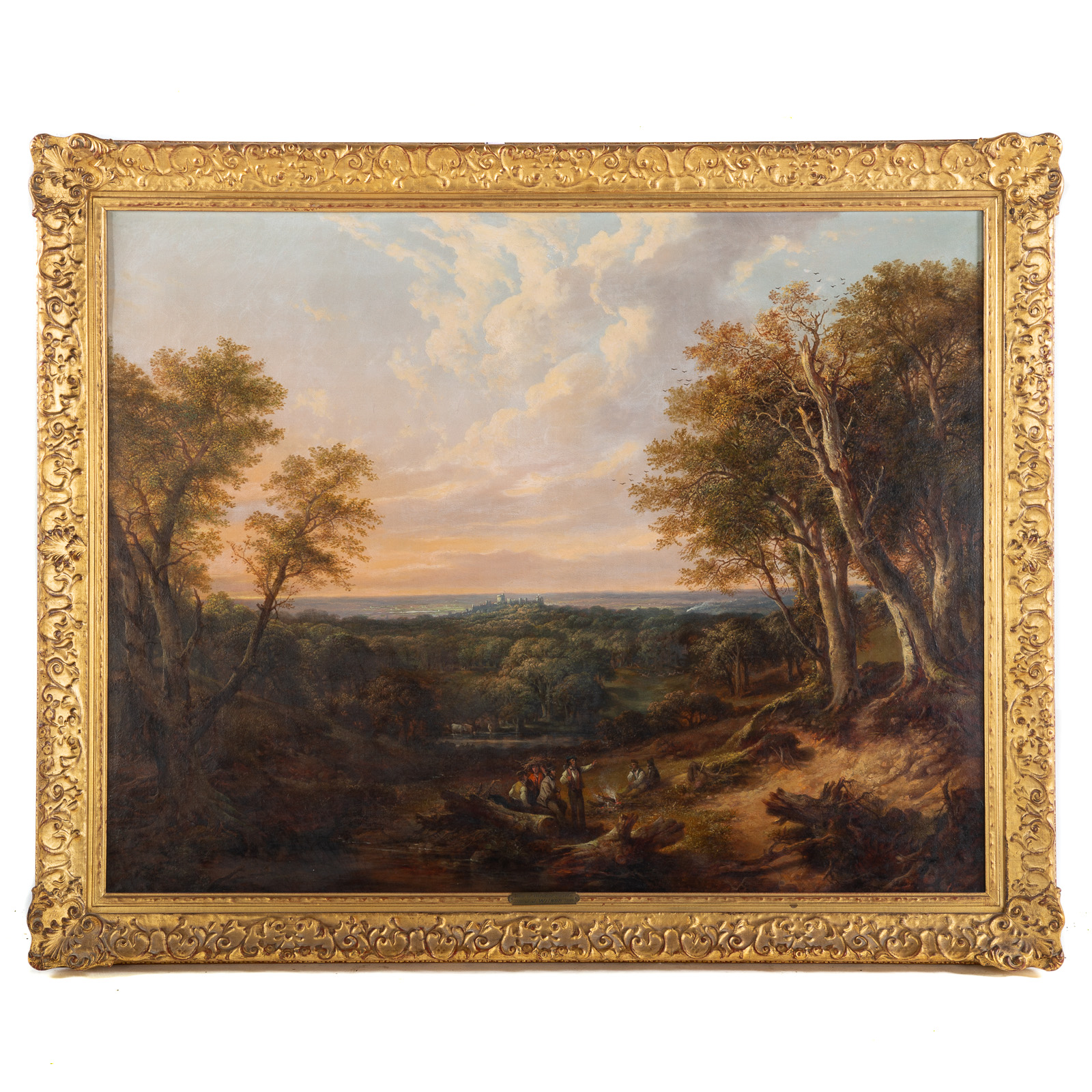 Appraisal: ATTRIBUTED TO JOHN J WILSON WINDSOR CASTLE OIL Attributed to