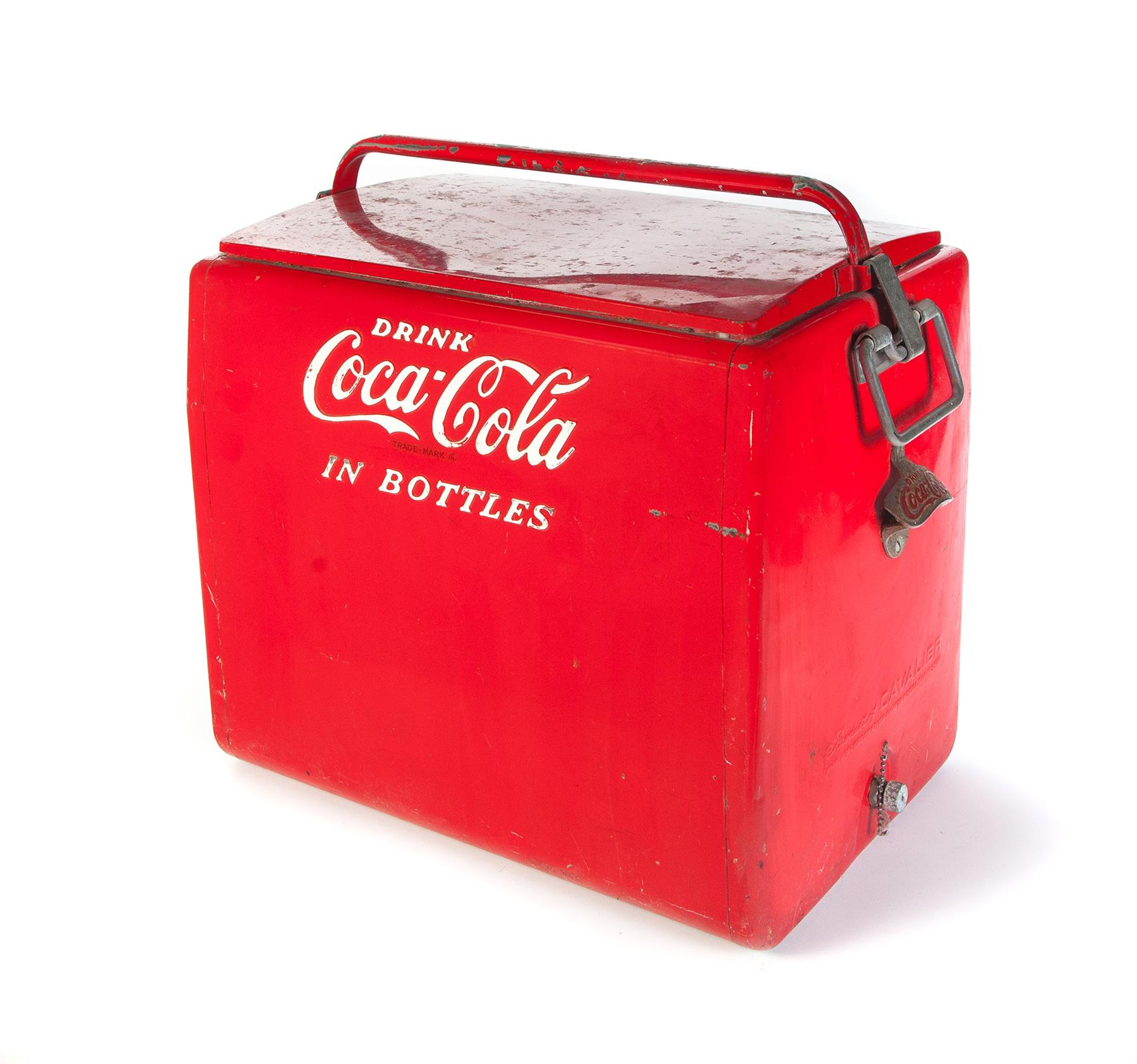 Appraisal: COCA-COLA COOLER AND BOTTLE OPENER Tennessee nd half- th century