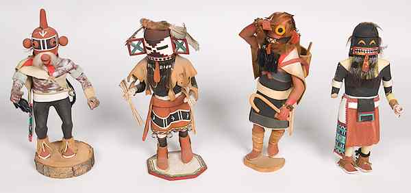 Appraisal: Group of Hopi Ogres lot of including Soyoko Hilili Chakwaina