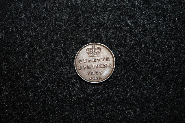 Appraisal: AN QUARTER FARTHING GVF