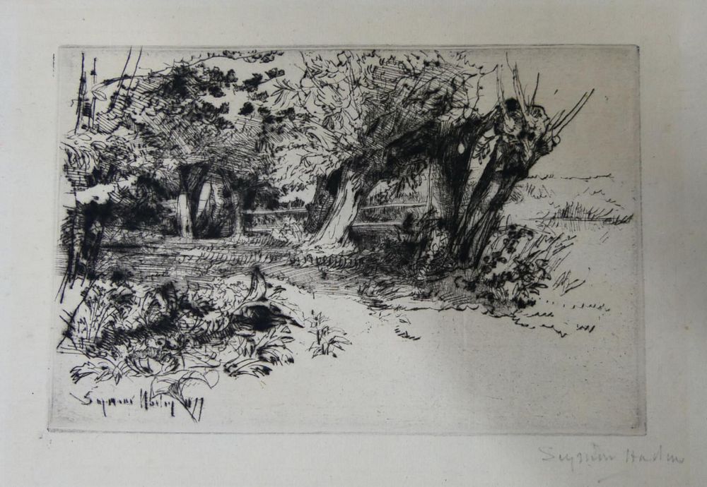 Appraisal: SEYMOUR HORTON LANDSCAPE ETCHING PENCIL SIGNED Signed Seymour Horton etching